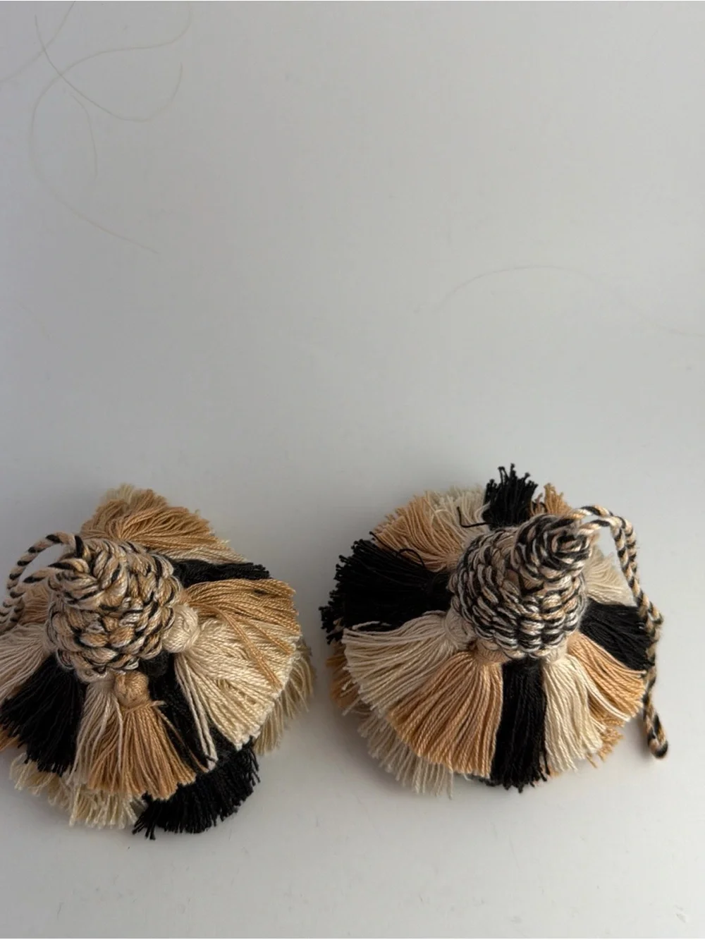 KeyTassel Fringe Vintage Multi Layer 3.5” Set of 2